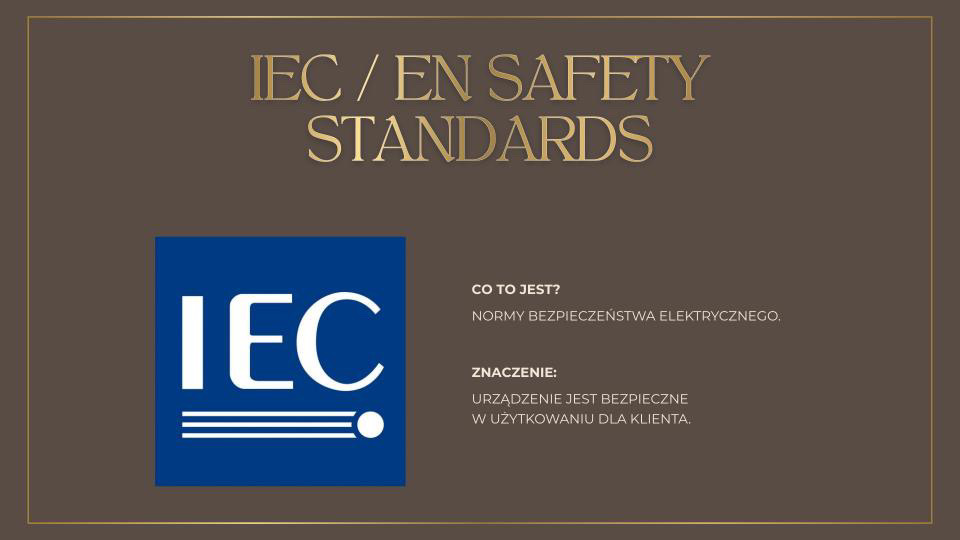 Certyfikat jakości IEC