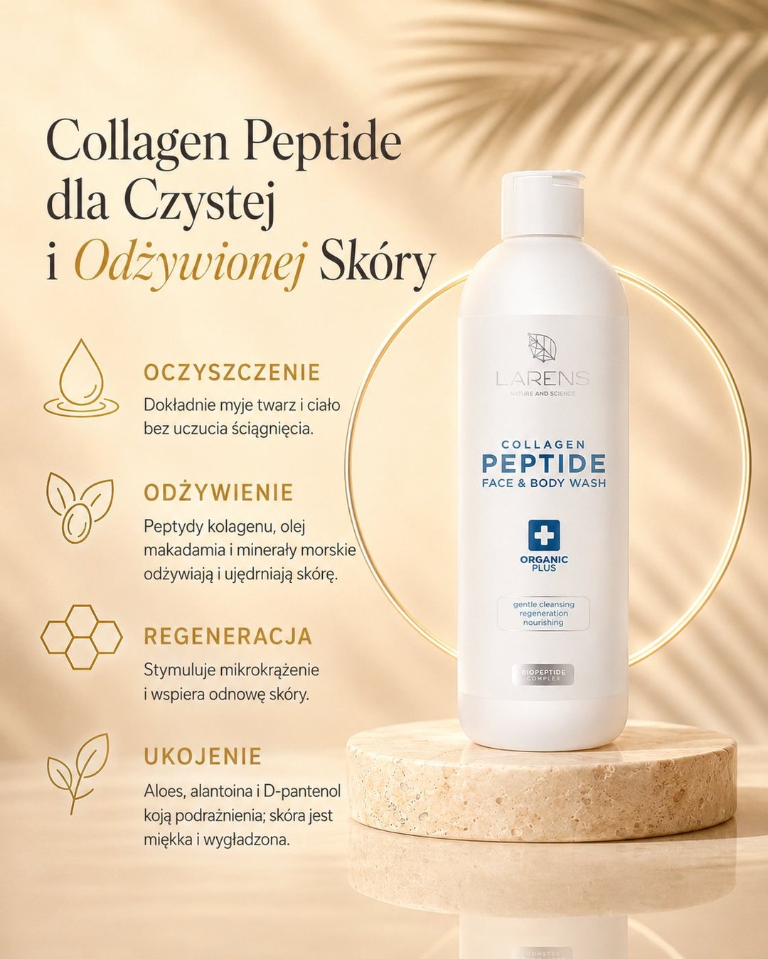 Korzyści stosowania Collagen Peptide Face & Body Wash